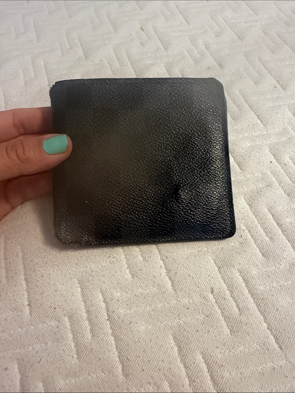 Louis Vuitton Black Men's Leather Card & Key Holder